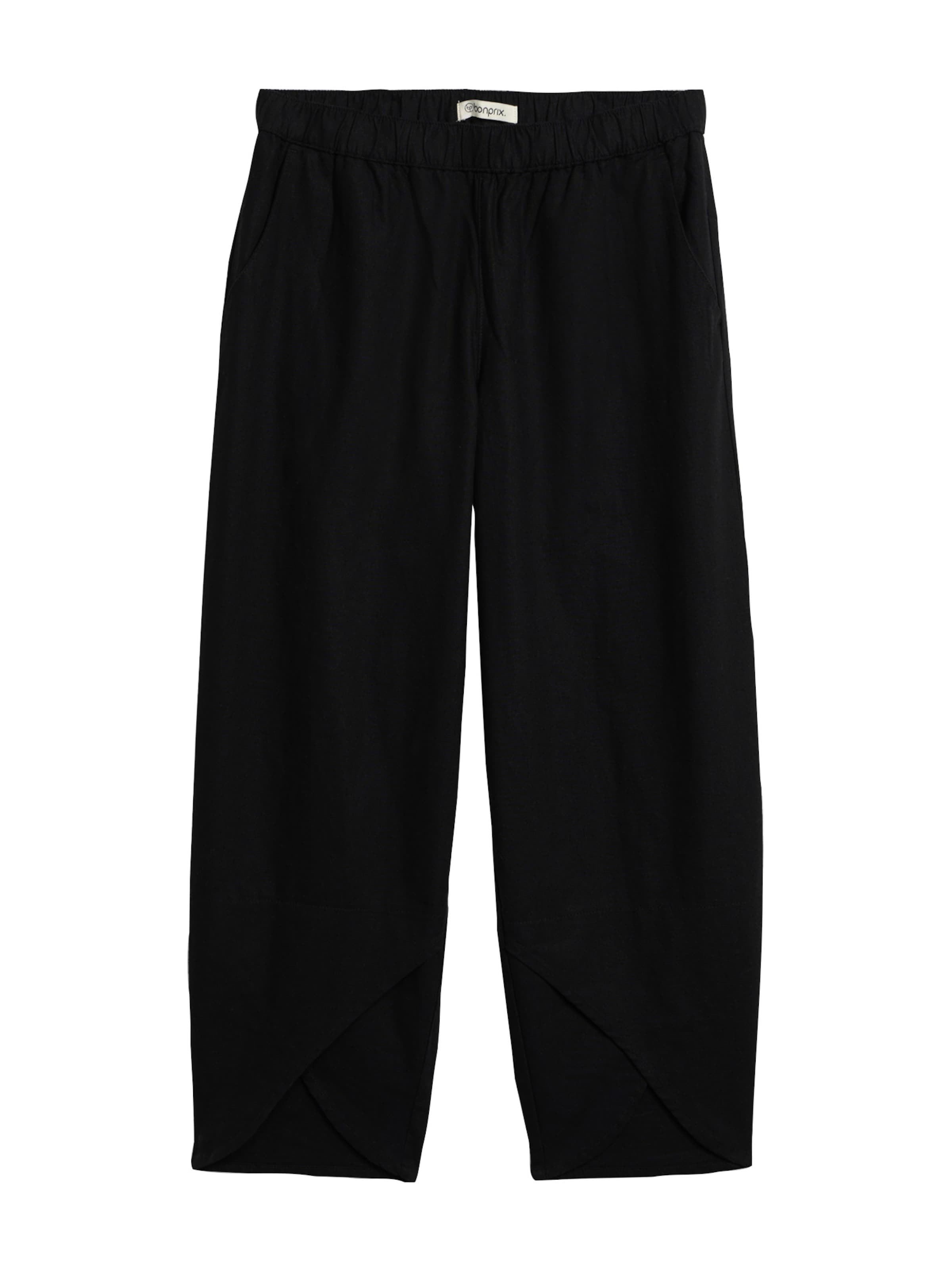 bonprix Regular Broek in Zwart: voorkant