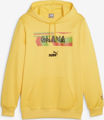 Sweat de sport 'Ghana' PUMA en jaune : devant