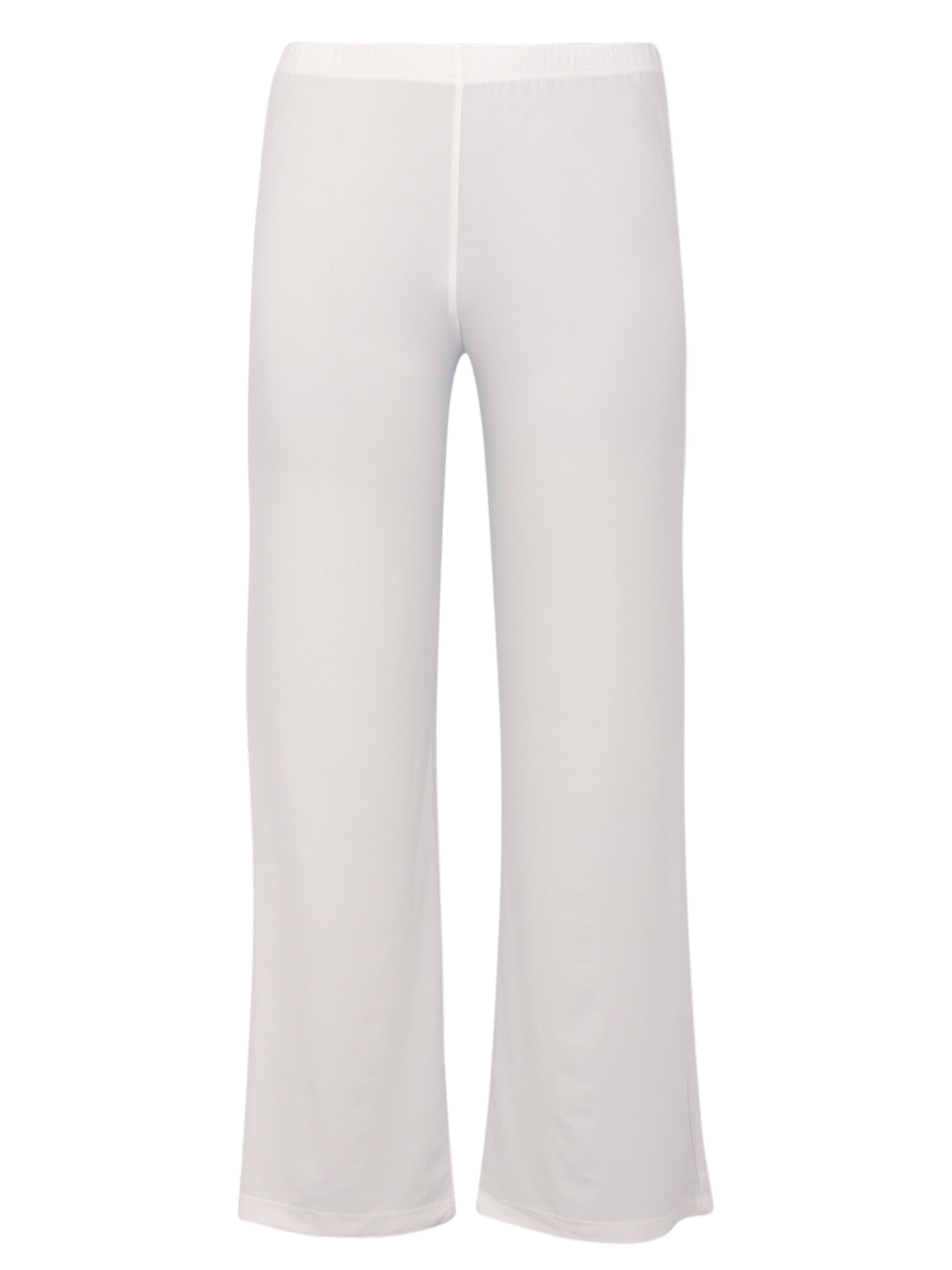 YOEK Loosefit Broek in Wit: voorkant