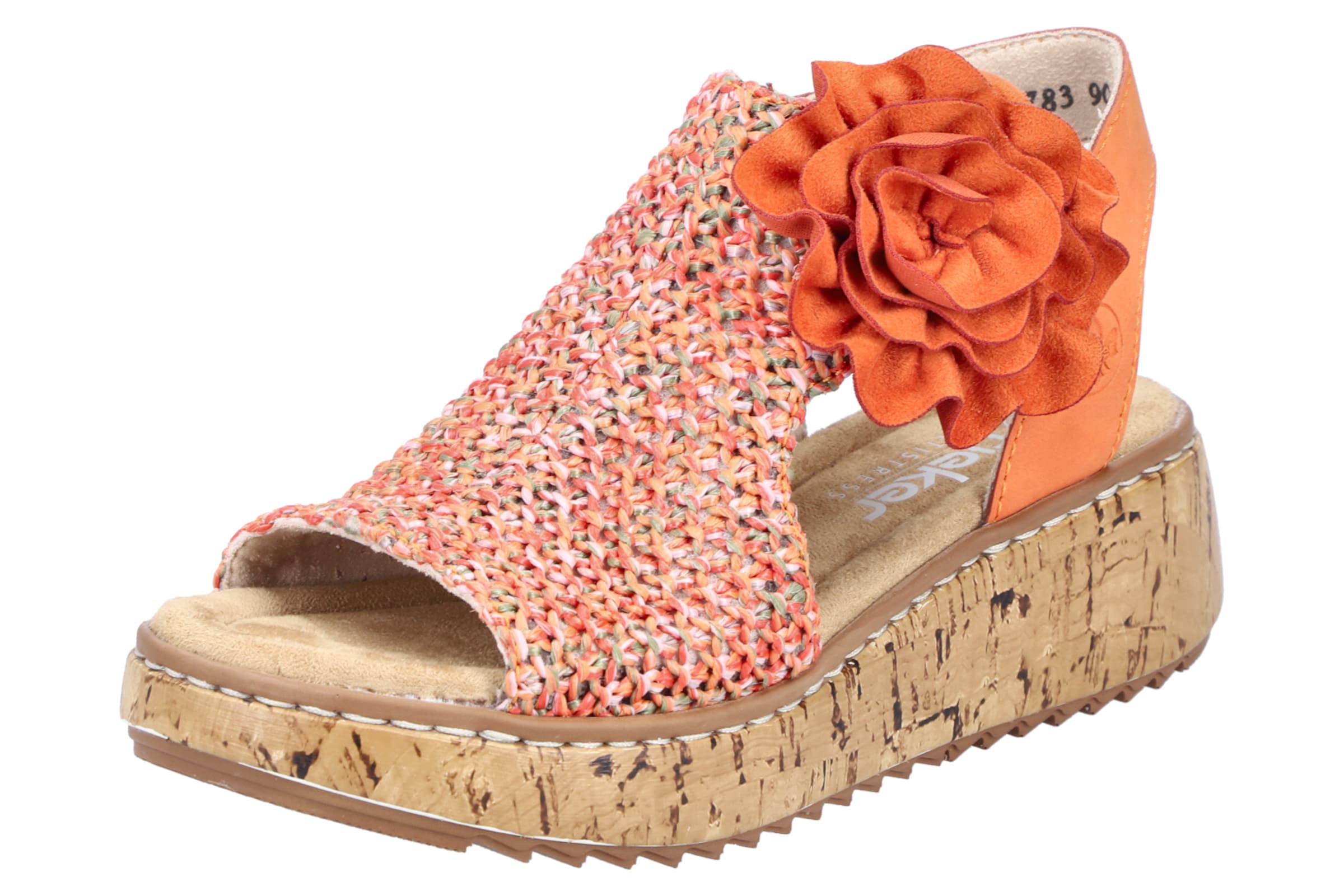Rieker Riemensandale in Beige: Vorderseite