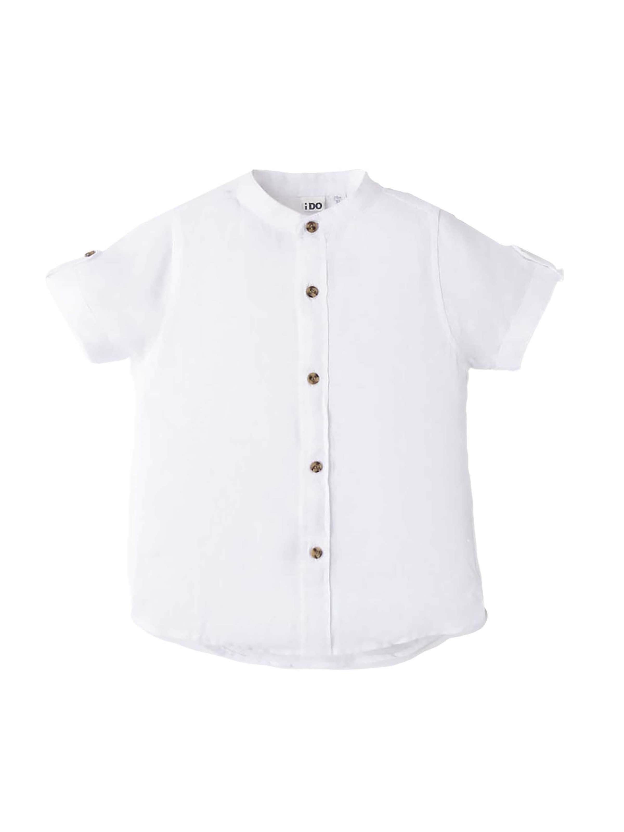 IDO COLLECTION Regular fit Button up shirt in White: front