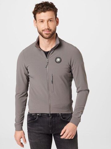 Veste de sport 'Wanderfalke' Maloja en gris : devant