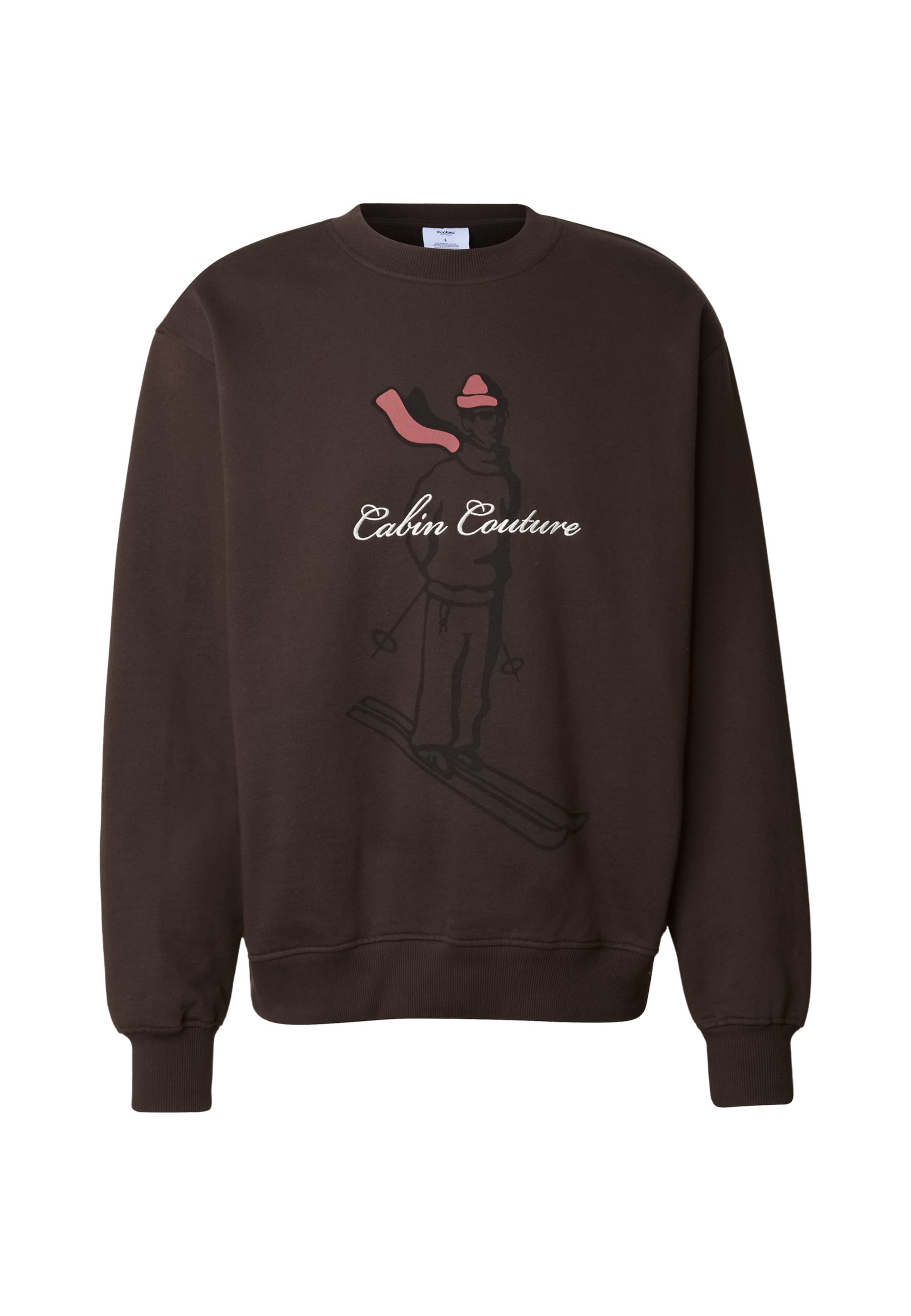 Sweat-shirt Pockies en marron : devant