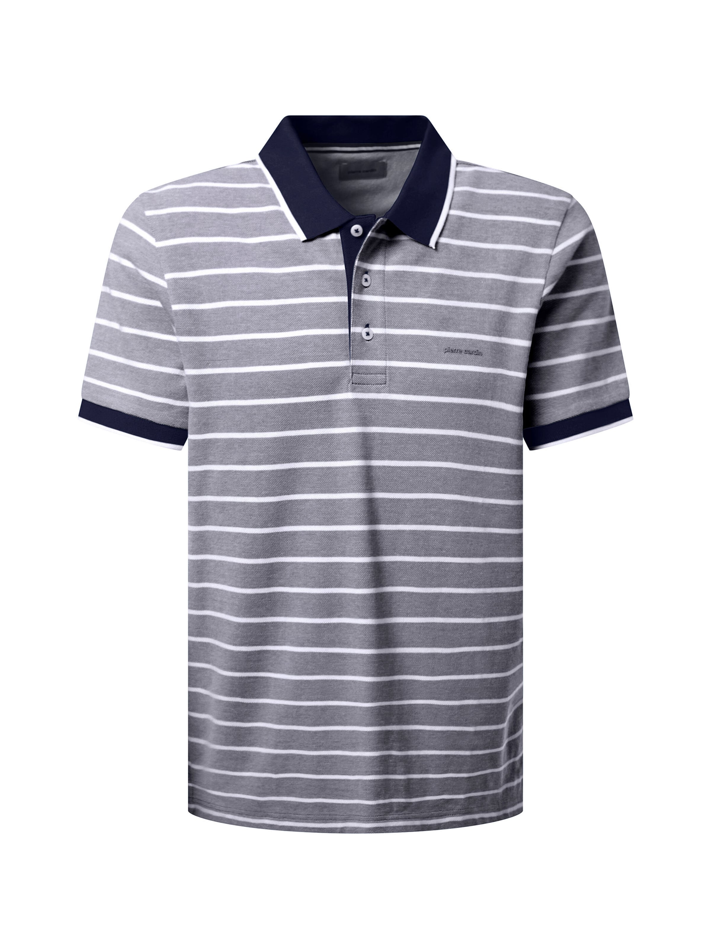 PIERRE CARDIN Shirt in XXXL in Dark blue / mottled grey / Off white, Item view