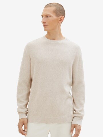 TOM TAILOR Sweter w kolorze biały: przód