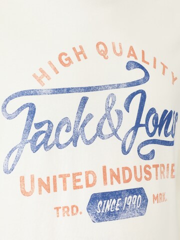 T-Shirt 'LOUIE' Jack & Jones Plus en blanc