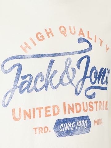 Jack & Jones Plus Tričko 'LOUIE' - biela