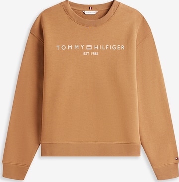 Sweat-shirt TOMMY HILFIGER en marron : devant
