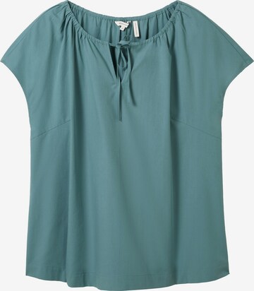 Tom Tailor Women + Blouse in Groen: voorkant