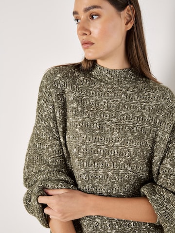 Apricot Knit dress in Green