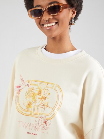 Sweat-shirt Twinset en beige