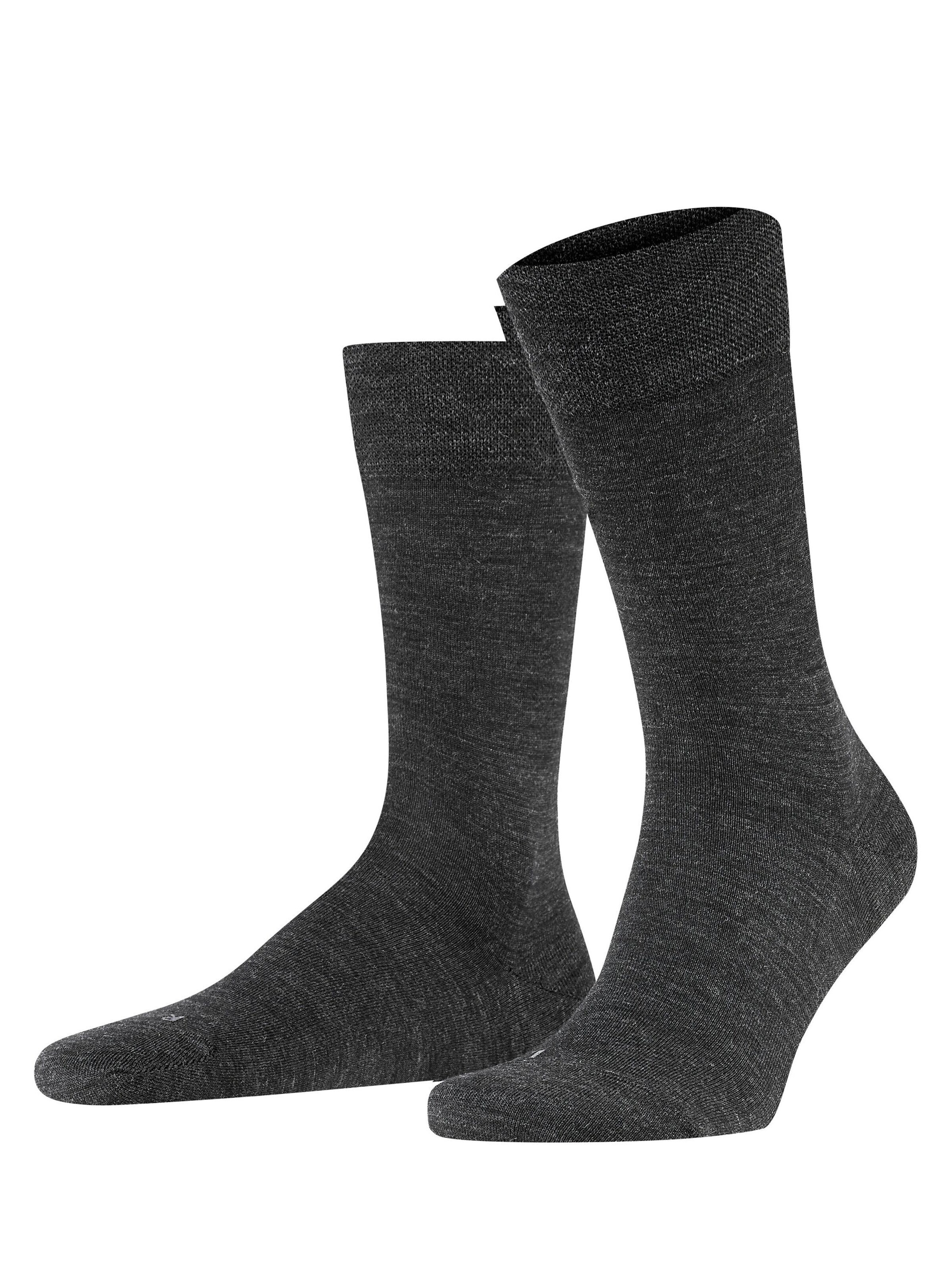 FALKE Socken 'Sensitive Berlin'‌‌‌‌‌‌‌‌‌ in Grau: Vorderseite