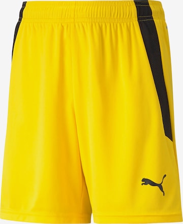 PUMA Sportshorts 'TeamLiga' in Gelb: Vorderseite