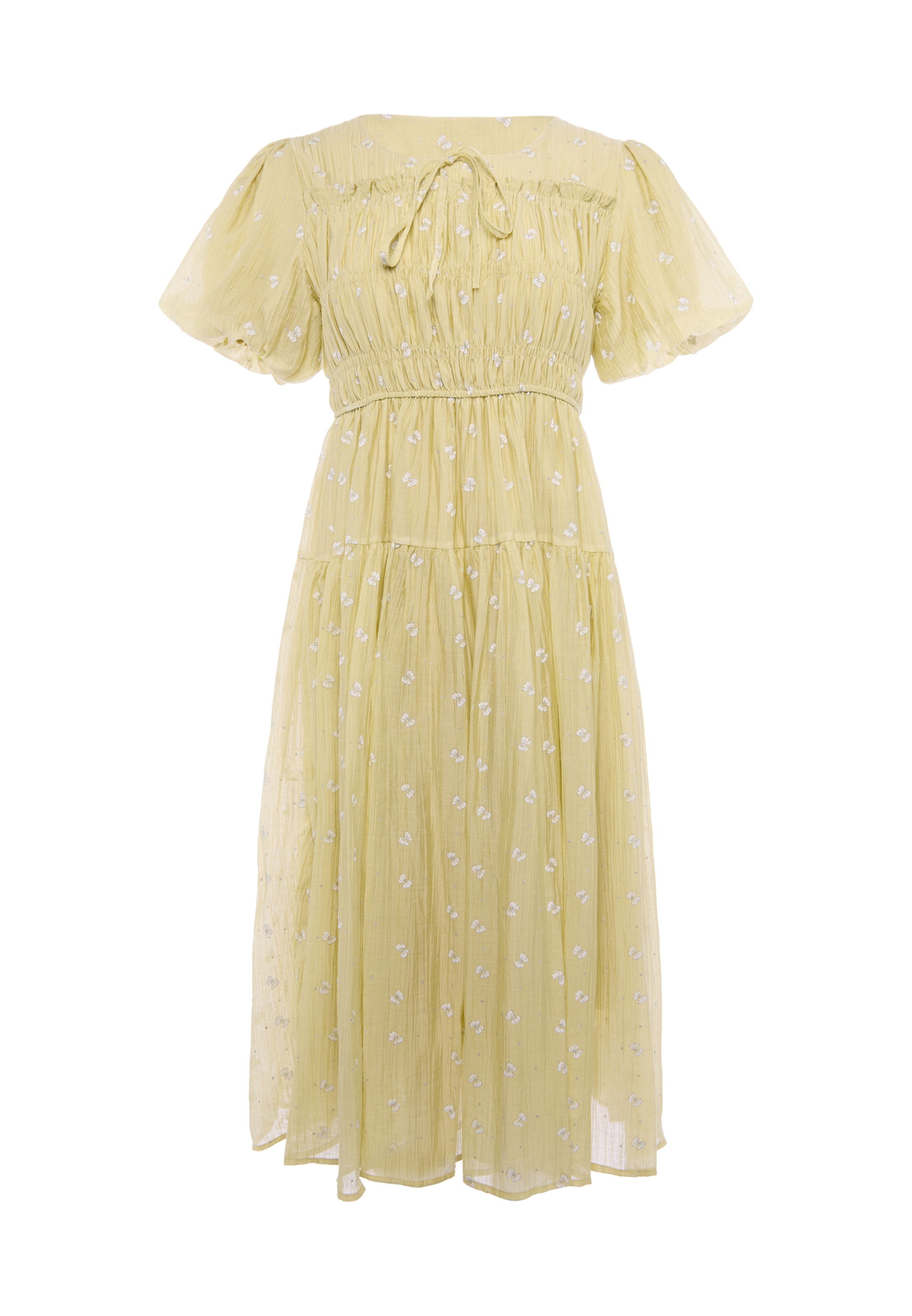 IZIA - Vestido en verde: frente