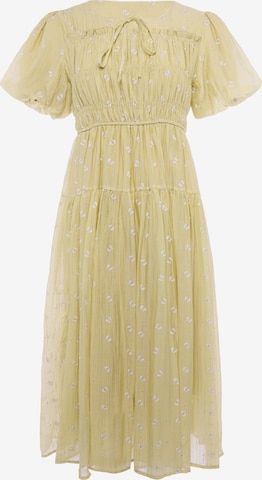 IZIA - Vestido en verde: frente