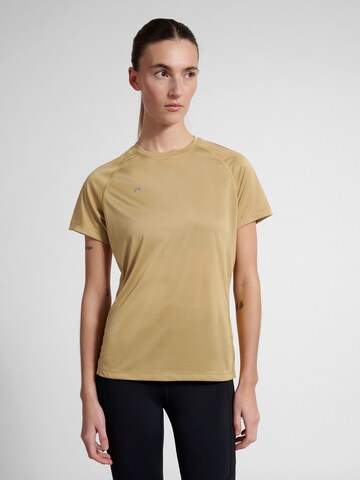 T-shirt fonctionnel 'Beat' Newline en marron : devant