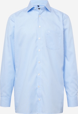 OLYMP Regular fit Button Up Shirt 'Luxor' in Blue: front