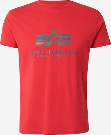 ALPHA INDUSTRIES Koszulka w kolorze czerwony: przód