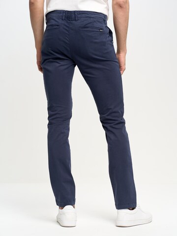 BIG STAR Tapered Chino Pants 'ERHAT' in Blue