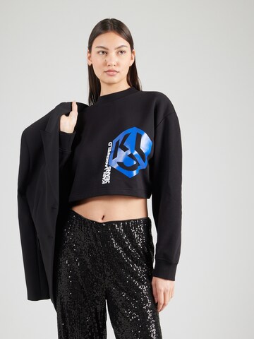 KARL LAGERFELD JEANS Sweatshirt in Schwarz: Vorderseite