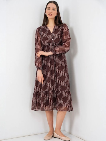 Bigdart Dress in Brown