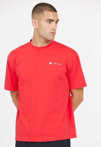 Virtus Performance Shirt 'Dereck' in Red: front