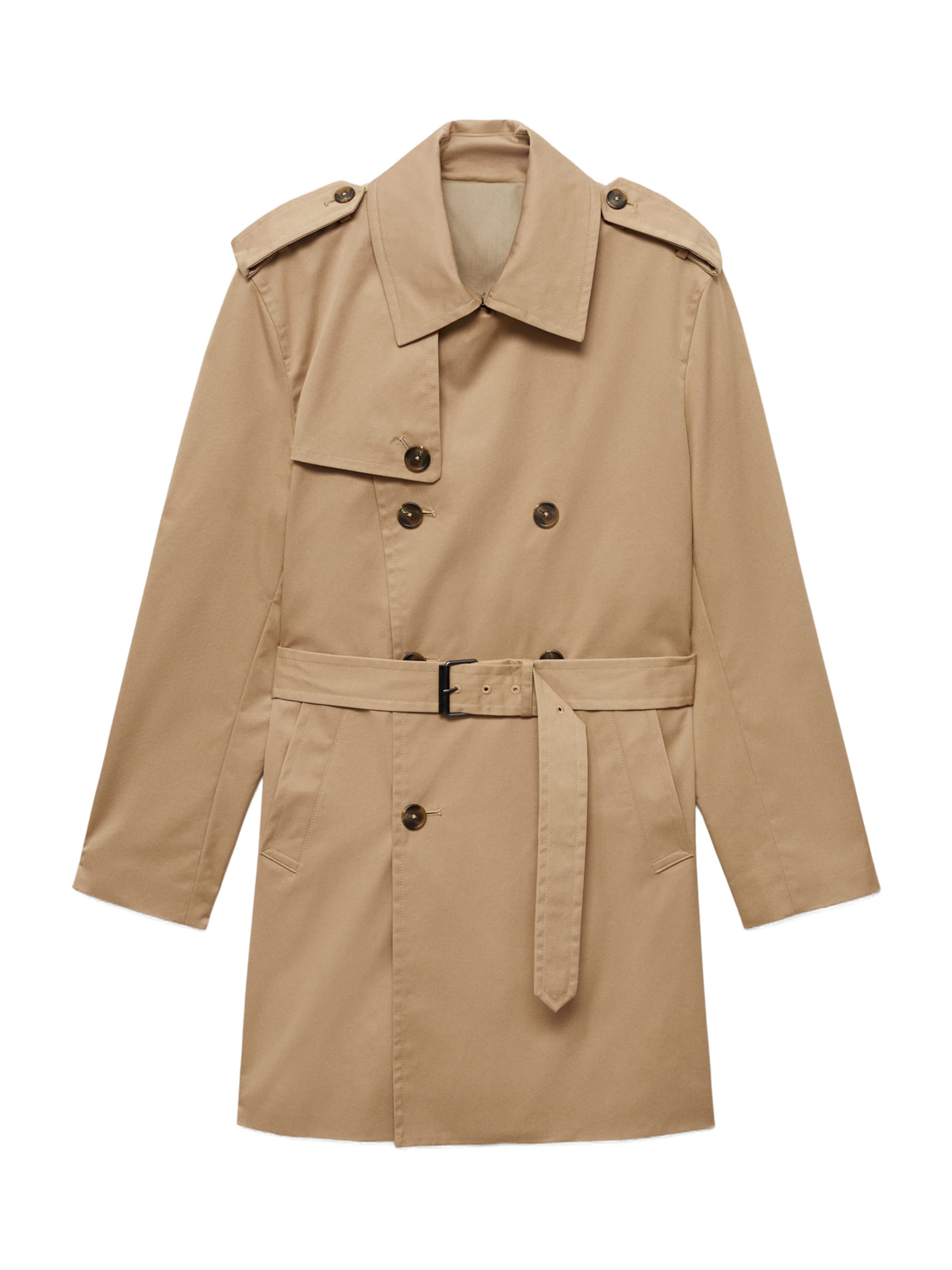 MANGO MAN Tussenjas in Bruin: voorkant