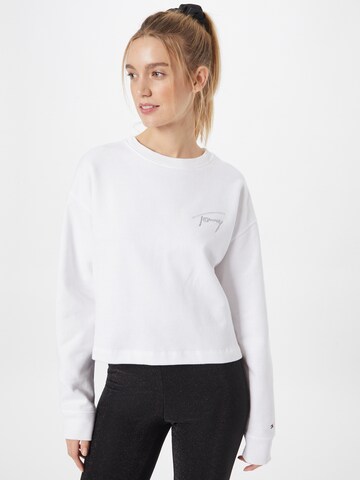 Sweat-shirt Tommy Jeans en blanc : devant