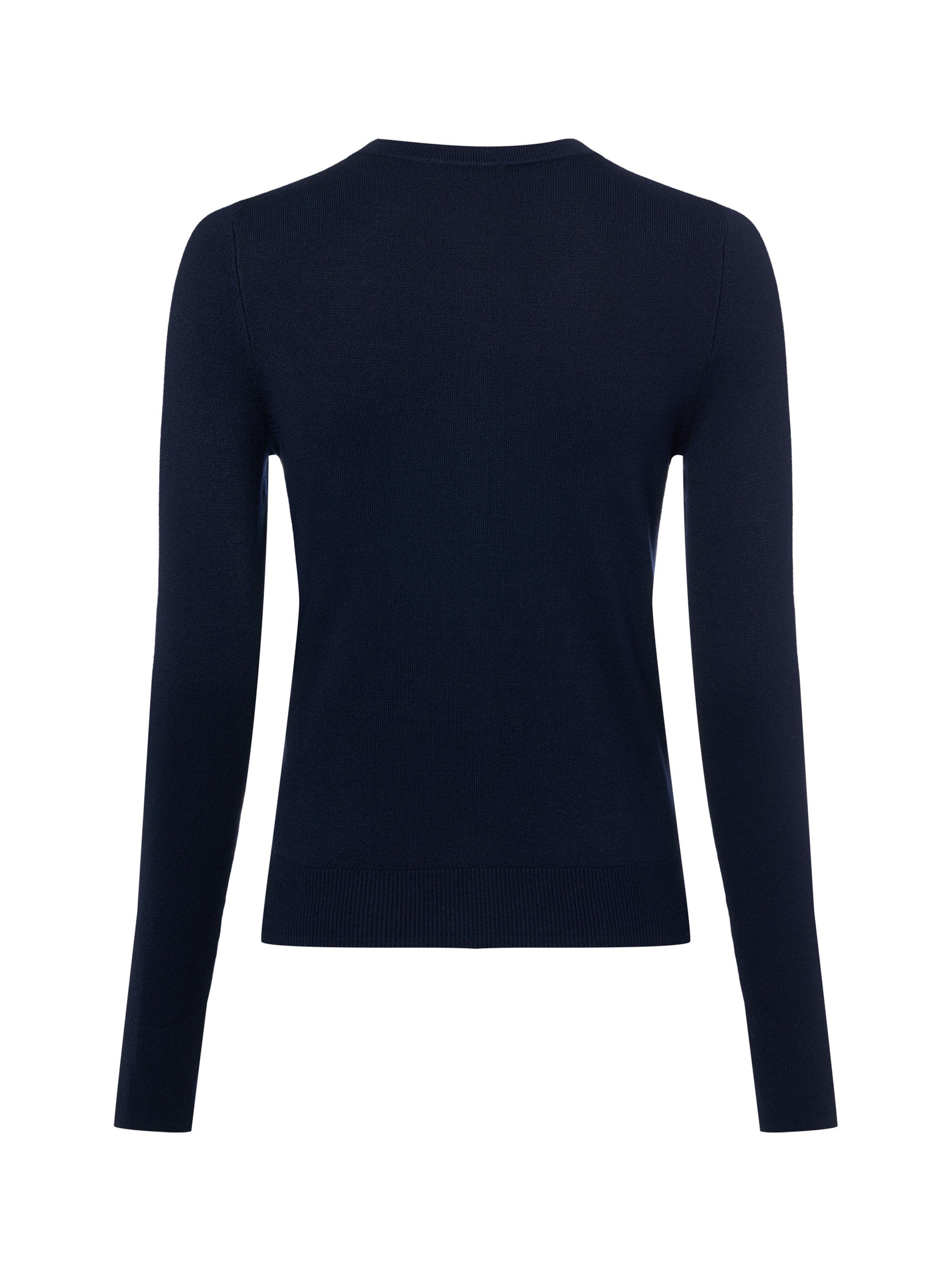 Marie Lund Gebreid vest in Blauw