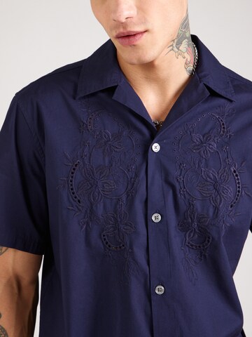 GAP Regular fit Button Up Shirt in Blue