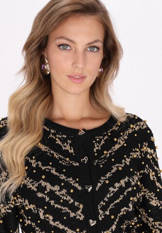 faina Knit cardigan in Black
