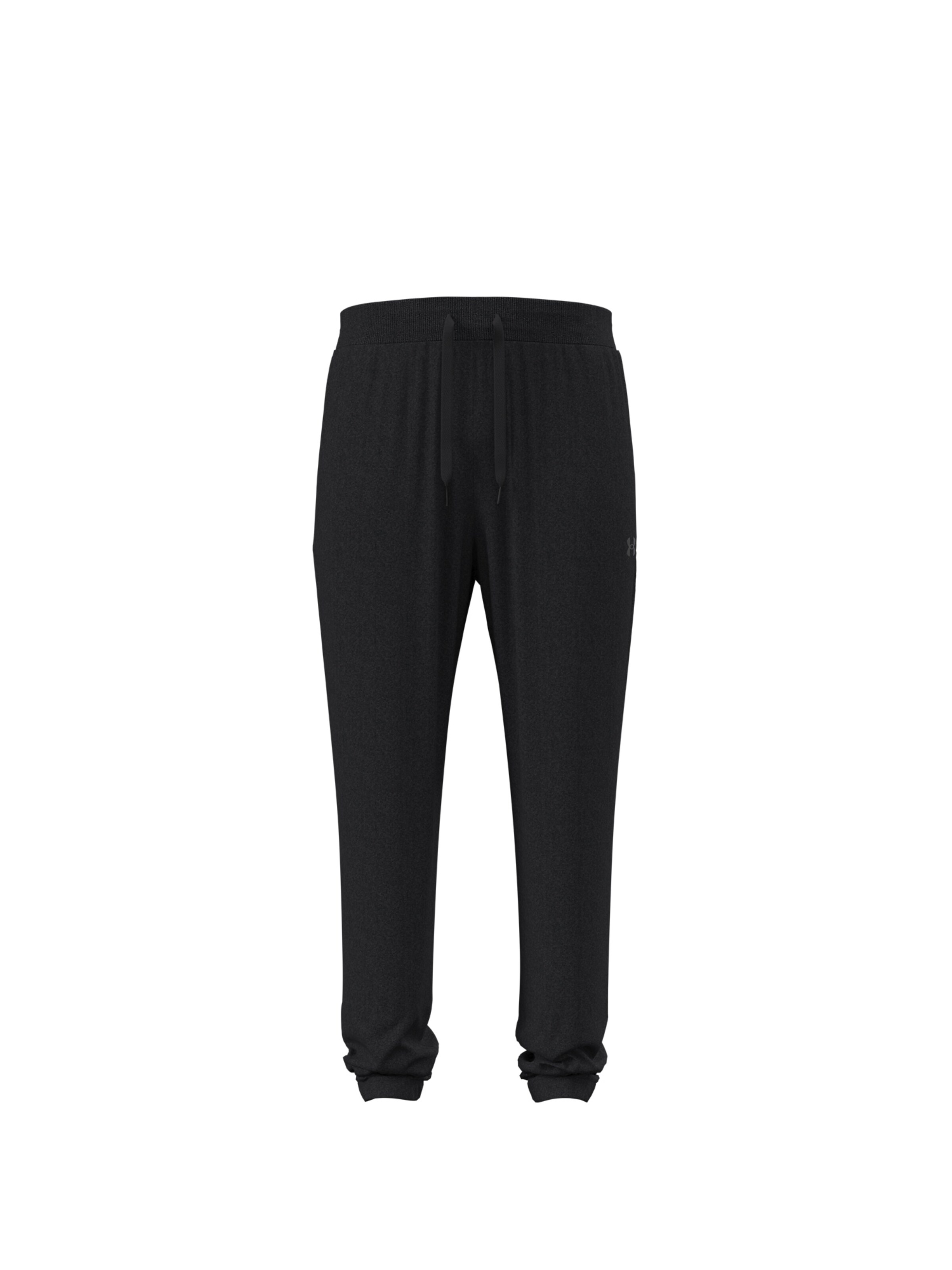 UNDER ARMOUR Tapered Sportbroek 'Rival' in Zwart: voorkant