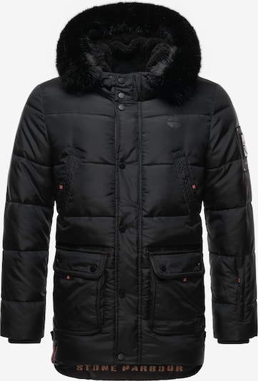 STONE HARBOUR Winterjacke 'Mironoo' in schwarz, Produktansicht