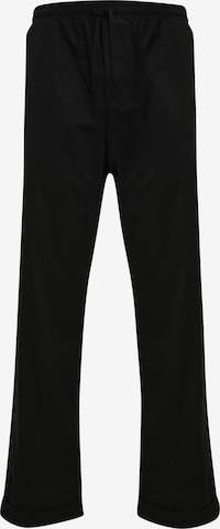 Pantaloni eleganți de la DEF pe negru: față