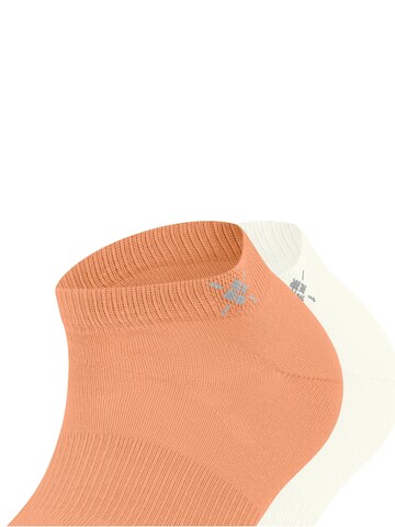 BURLINGTON Ankle Socks 'Everyday 2-Pack' in Orange