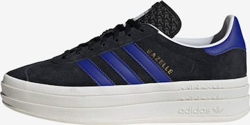 Baskets basses 'Gazelle Bold' ADIDAS ORIGINALS en noir : devant