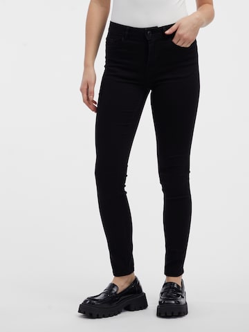 Orsay Skinny Jeans in Black: front