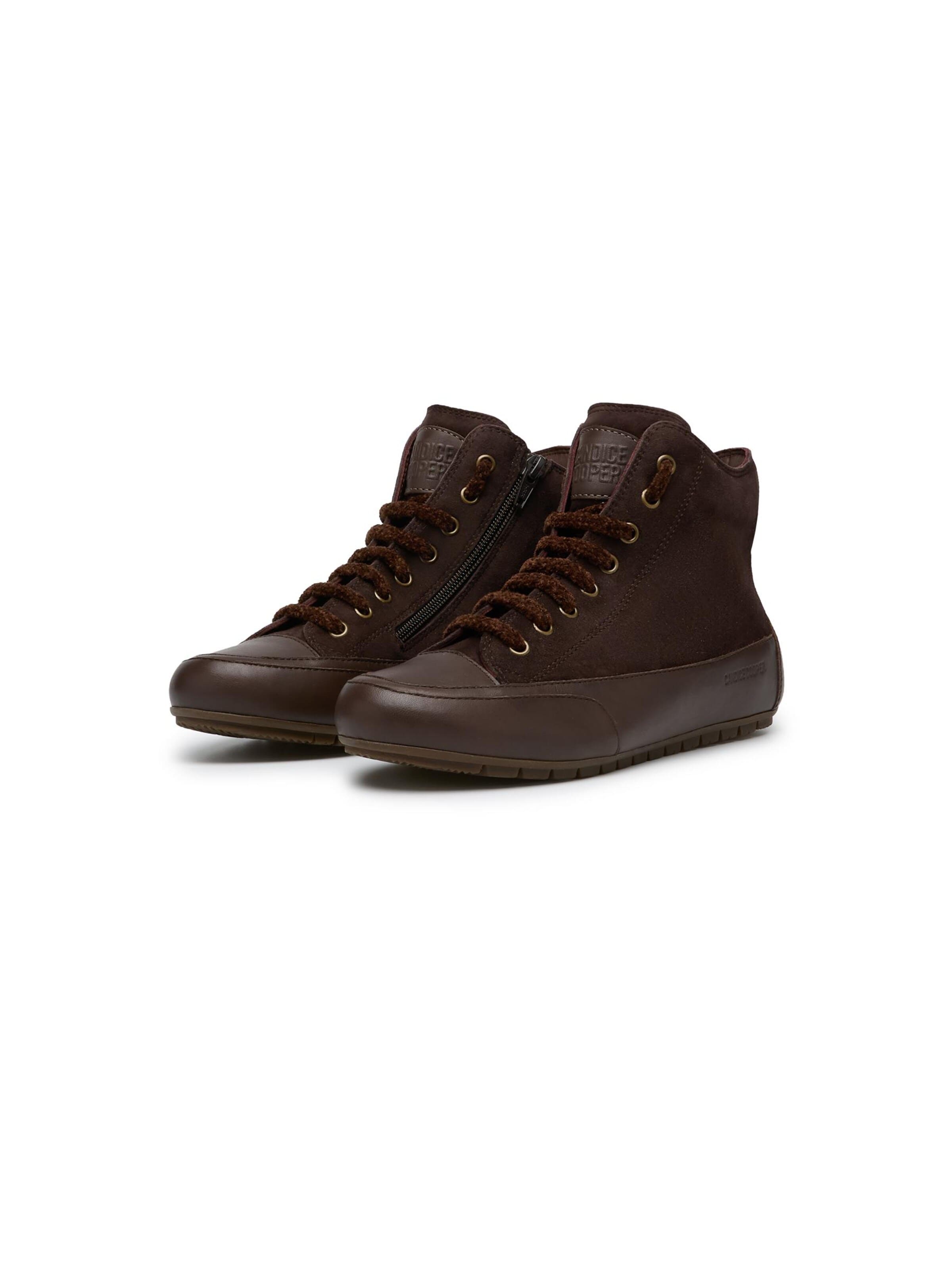 Candice Cooper Sneaker high 'PLUS PATCH'‌‌‌‌‌‌‌ in Braun