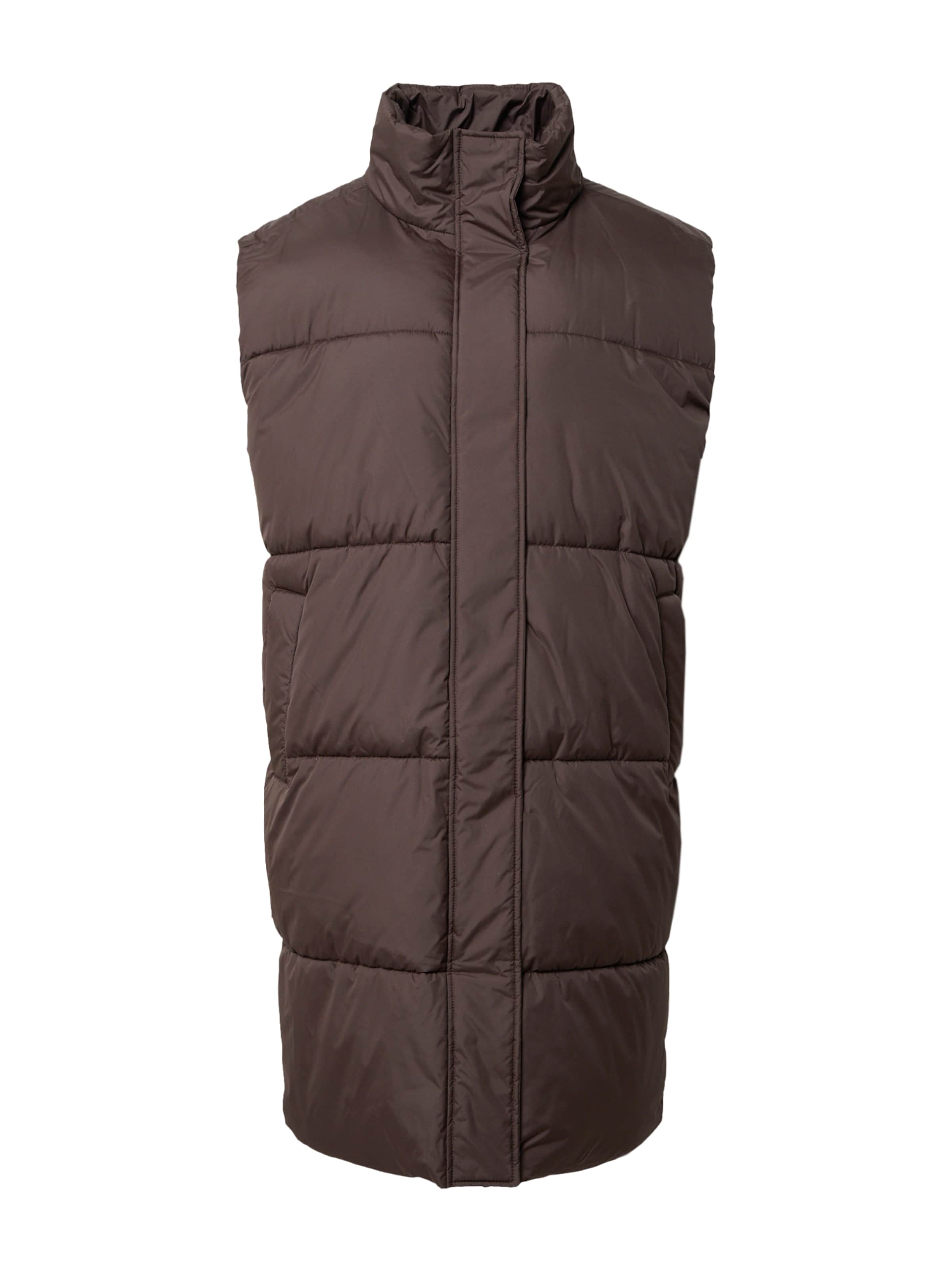 Gilet di minimum in marrone: frontale