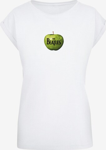 Merchcode Shirt 'Beatles - Apple' in White: front