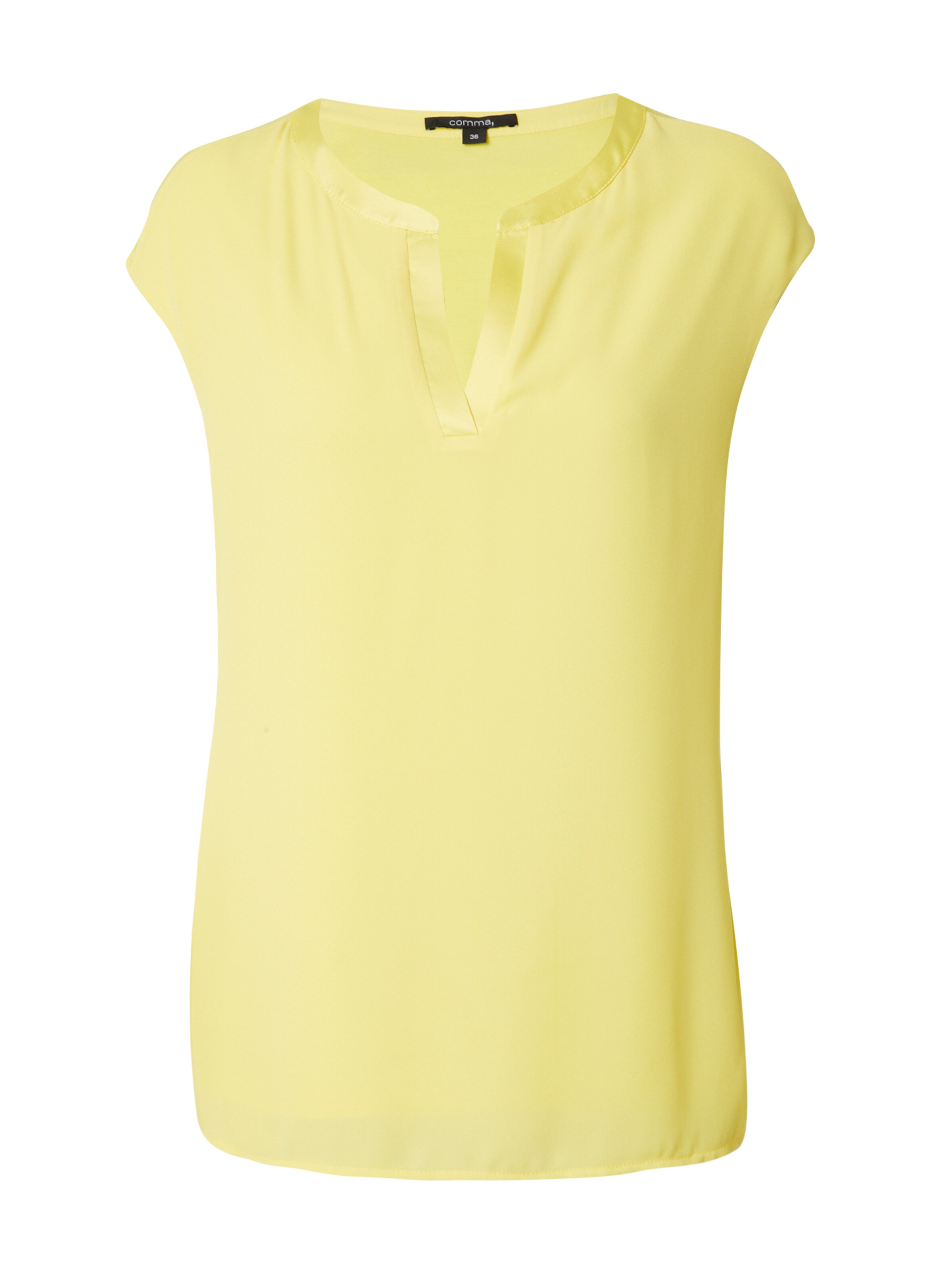 COMMA Koszulka w kolorze żółty: przód
