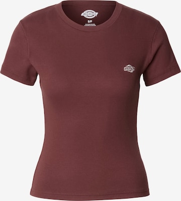 DICKIES Shirt 'Gladeville' in Bruin: voorkant