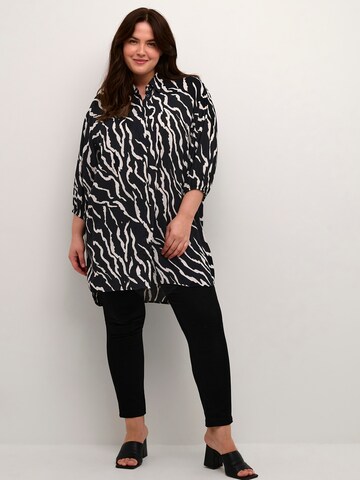 KAFFE CURVE Blouse 'KC Sonna' in Black: front