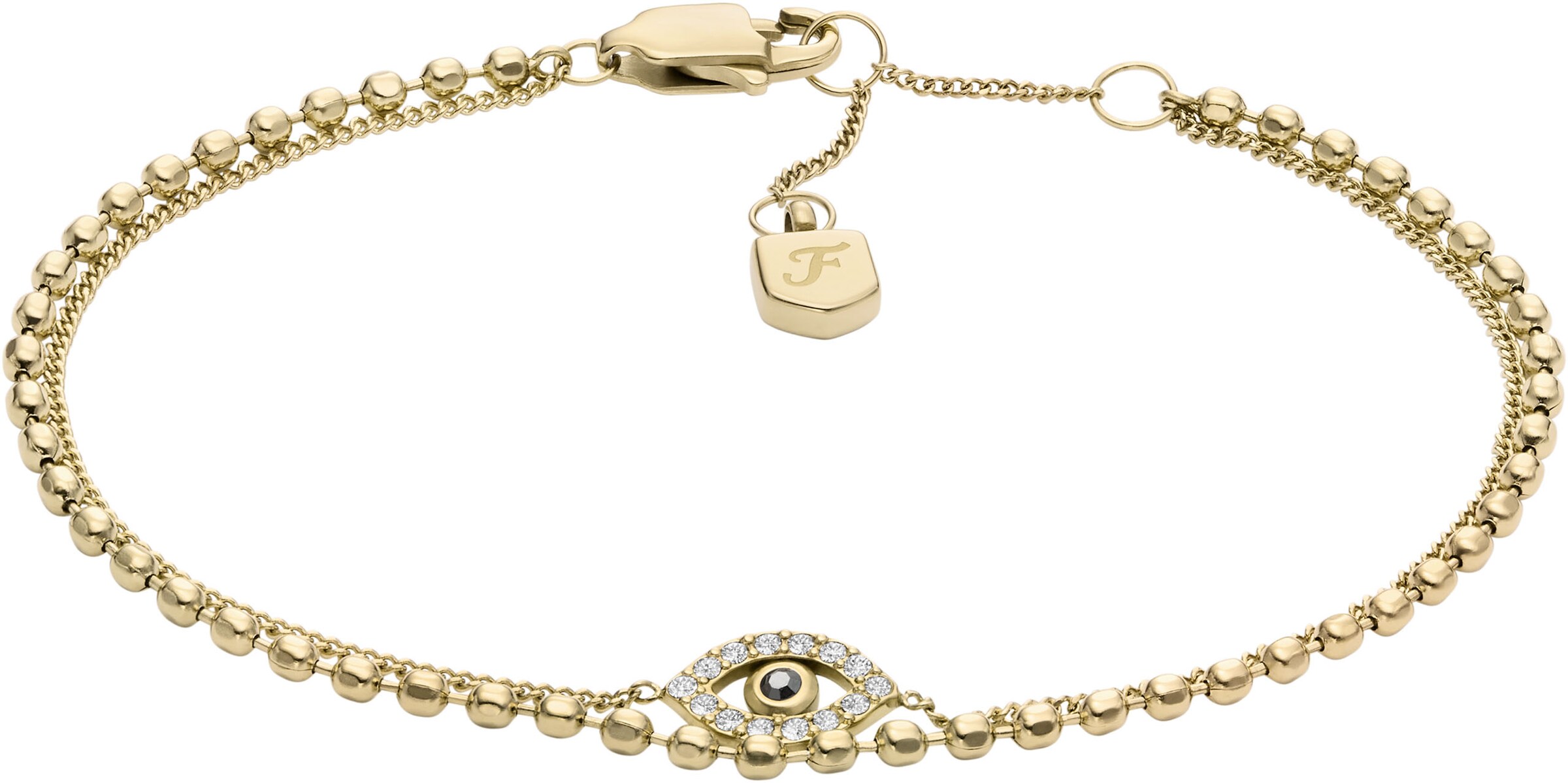 FOSSIL Armband 'Sutton' in Gold: Vorderseite