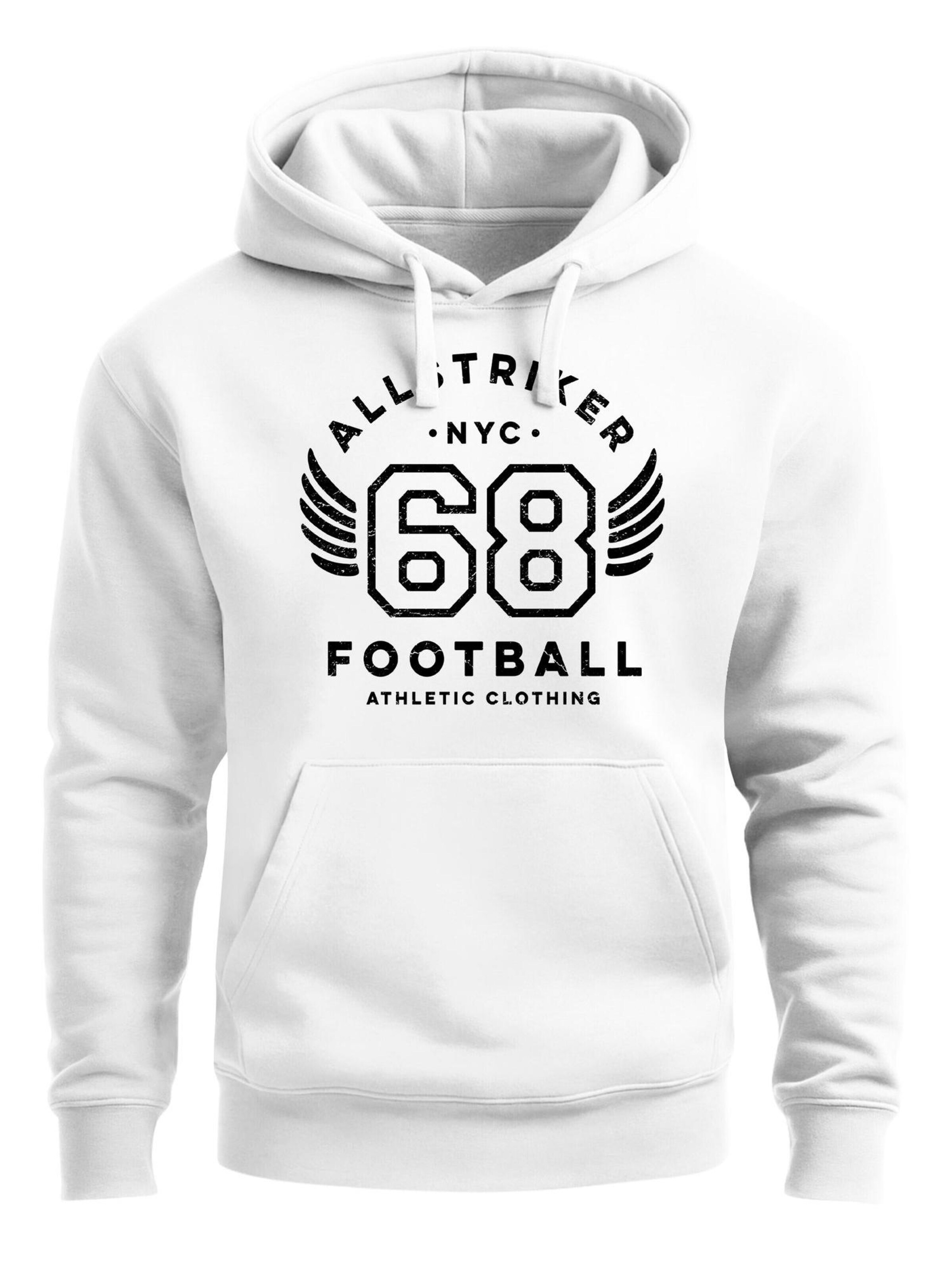 Neverless Sweatshirt 'Football NYC' in White: front