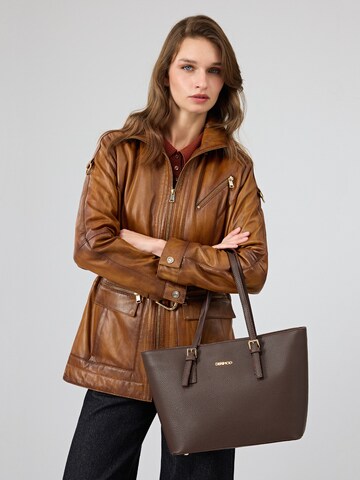 Derimod Between-season jacket 'Donatella' in Brown