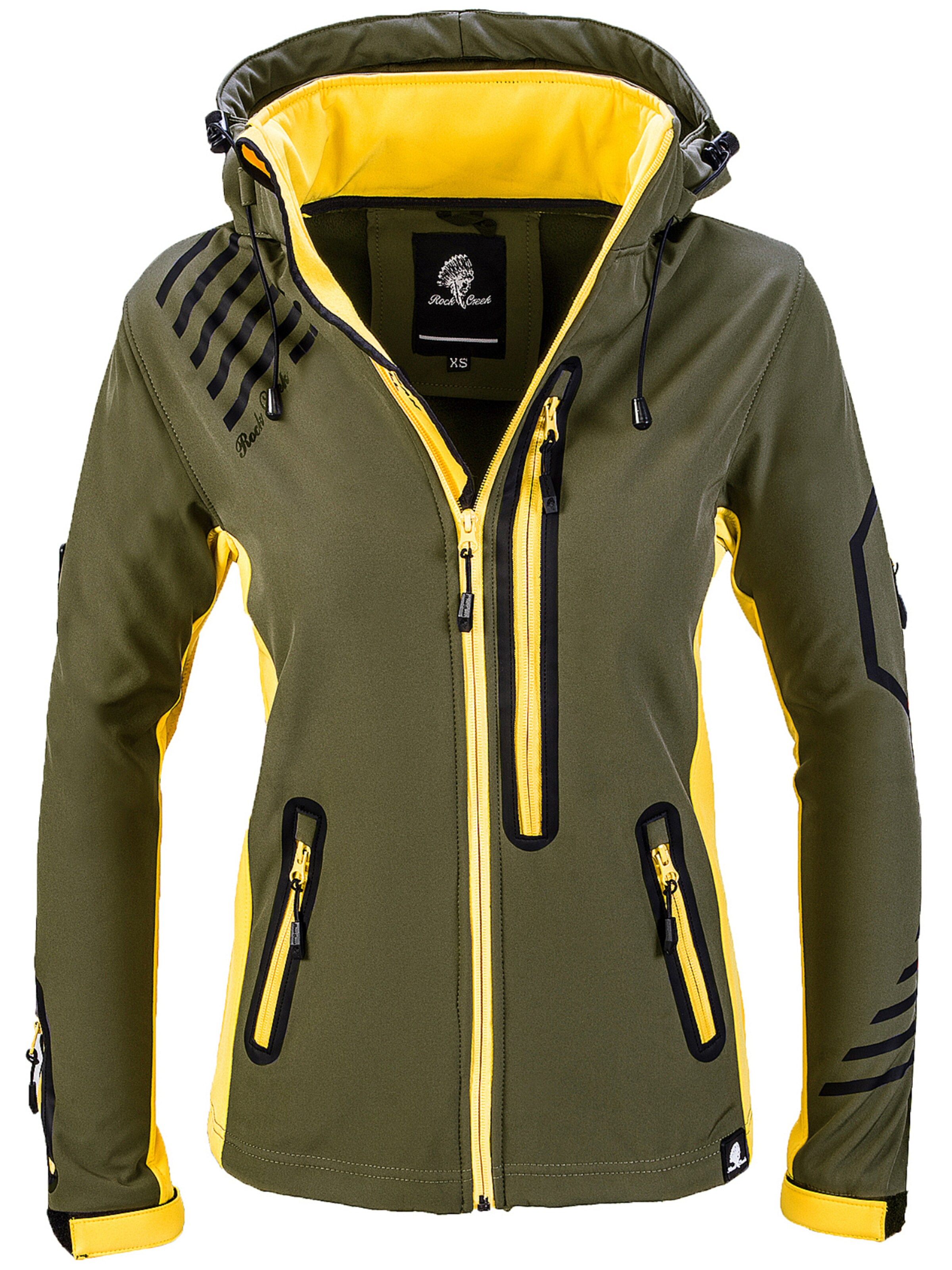 Rock Creek Outdoorjacke in Grün: Vorderseite