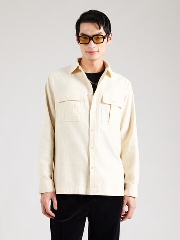 Comfort fit Camicia di SCOTCH & SODA in beige: frontale