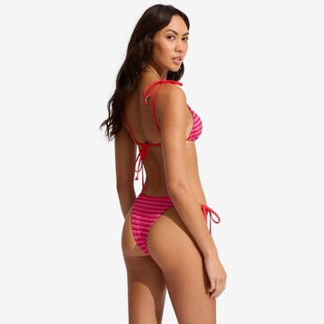 Seafolly Dół bikini w kolorze różowy