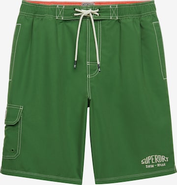 Superdry & Co Boardshorts in Groen: voorkant